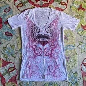 sinful rhinestone tee